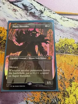 Super Shredder - Borderless Showcase - Teenage Mutant Ninja Turtles MTG - Image 1