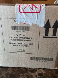 MTG Magic WARHAMMER 40K COLLECTORS EDITION PREMIUM DECK Set of 4 ENGLISH 195166173450 - Image 1