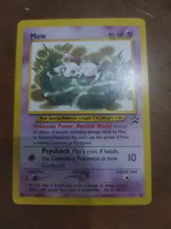 Pokemon Mew Card 47 Promo Black Star Wizards of the Coast Near Mint - Image 1