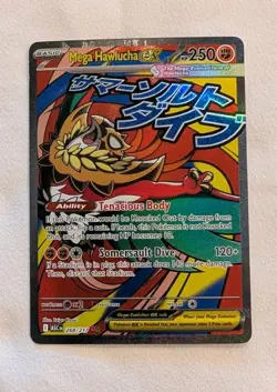 Mega Hawlucha EX 268/217 Mega Attack Rare - Ascended Heroes Pokemon TCG Mint/NM - Image 1