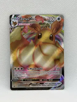 Pokemon TCG, Eevee VMAX SWSH087 Holo SWSH Black Star Promo, NM/Mint - Image 1