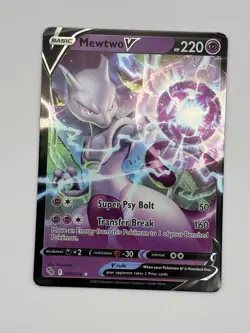 Mewtwo V 30/78 Ultra Rare Pokemon TCG Sword & Shield Pokemon GO Set - NM/M - Image 1