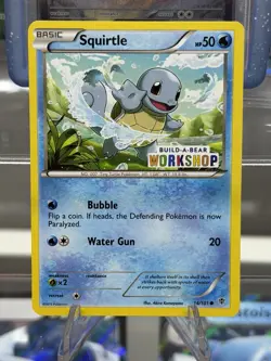 STAMPED Squirtle Build-A-Bear Workshop Exclusive Promo Pokemon 14/101 - Image 1