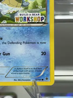 STAMPED Squirtle Build-A-Bear Workshop Exclusive Promo Pokemon 14/101 - Image 4