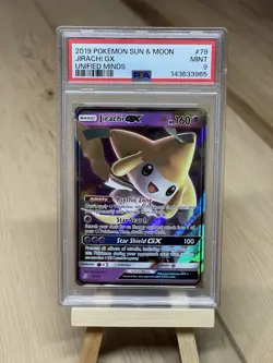 Jirachi GX 79/236 Pokemon TCG Unified Minds Full Art Ultra Rare PSA 9 - Image 1