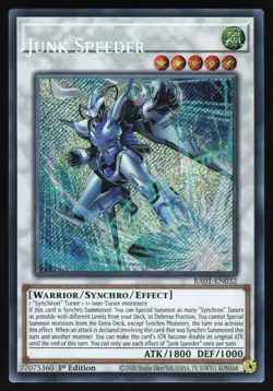 Junk Speeder NAME SHIFT MISPRINT - RA01-EN032 - Secret Rare - Yugioh - Image 1