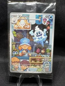 Vanillish 190/182 Holiday 2025 Snowflake Stamp Promo SEALED Pokemon TCG Card - Image 1