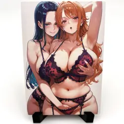 One Piece Nico Robin Nami Sexy Hot Anime Waifu Girl Lewd Goddess Story Art Card - Image 1