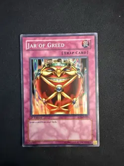 Konami Yu-Gi-Oh! Jar of Greed SD3-EN029 1st Edition Trap-Normal Card - Image 1
