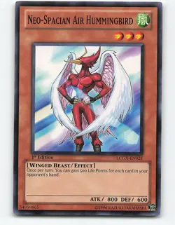 Neo-Spacian Air Hummingbird #LCGX-EN021 1st Edition Yugioh Card - Image 1
