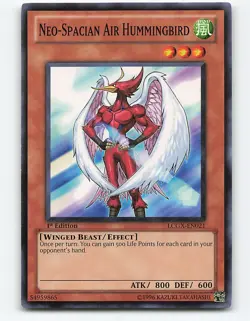 Neo-Spacian Air Hummingbird #LCGX-EN021 1st Edition Yugioh Card - Image 1