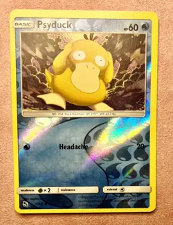 Psyduck | 11/68 | Hidden Fates | 2019 Pokemon Card | Reverse Holo | NM - Image 1