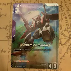 Gundam Airmaster GD02-059 U+ Holo Foil Unit Card Dual Impact Bandai English - Image 1