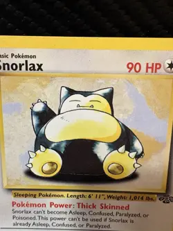 Snorlax 27/64 Jungle Rare WOTC 1999 Vintage Pokemon Card Unlimited LP Non Holo - Image 2