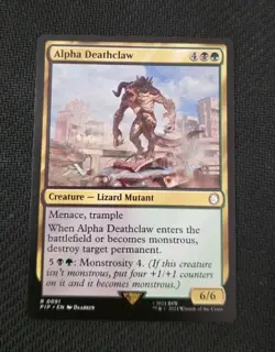 MTG Alpha Deathclaw Universes Beyond: Fallout (PIP) R 91 NM Magic - Image 1