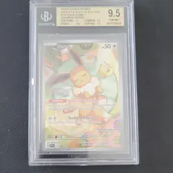Pokemon TCG Eevee 173 Sv: Scarlet & Violet PC Promo Holo Beckett 9.5 - Image 1