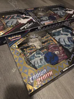 Pokemon TCG: (x3) Crown Zenith Lugia V/Unown V Special Collection Boxes Sealed - Image 4