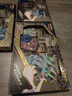 Pokemon TCG: (x3) Crown Zenith Lugia V/Unown V Special Collection Boxes Sealed - Image 5