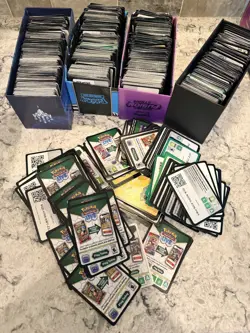 Pokemon TCG Unused Game Cards Code Cards Lot of approx 2500 - Image 1