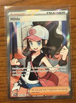 Pokemon Hilda Full Art Trainer Ultra Rare Holo | White Flare 164/086 English NM - Image 1