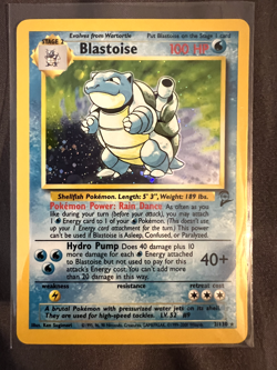 Pokemon Base Set 2 Blastoise 2/130 Holo Rare LP Vintage WOTC - Image 1