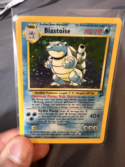 Pokemon Base Set 2 Blastoise 2/130 Holo Rare LP Vintage WOTC - Image 3