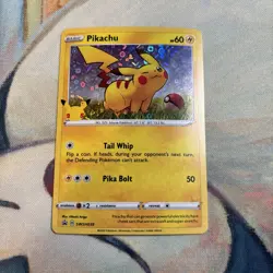 Pokemon TCG General Mills 25th Anniversary Pikachu #SWSH039 Black Star Promo - Image 1