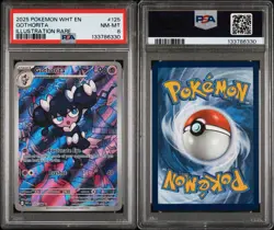 2025 POKEMON WHT EN-WHITE FLARE ILLUSTRATION RARE #125 GOTHORITA PSA 8 - Image 3