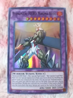 Yu-Gi-Oh! Elemental HERO Magma Neos SHVA-EN034 Super Rare 1st Edition Shadows - Image 1