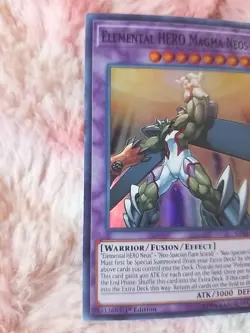 Yu-Gi-Oh! Elemental HERO Magma Neos SHVA-EN034 Super Rare 1st Edition Shadows - Image 2