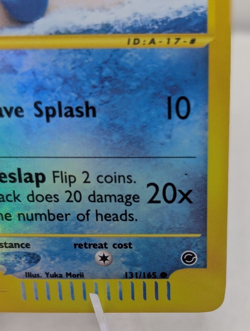 Squirtle 131/165 Expedition 2002 Reverse Holo e-Series Pokemon Card TCG HP/DMG - Image 4