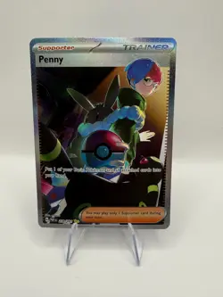 Penny - 239/091 - Pokemon Paldean Fates Special Illustration Rare Card NM - Image 1