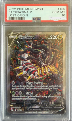 GIRATINA V 186/196 ALT ART - LOST ORIGIN - PSA 10 GEM MINT - POKEMON CARD TCG - Image 1