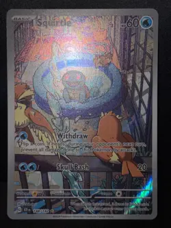 Squirtle 148/142 SV Stellar Crown Holo Illustration Rare Pokemon Card AA9 LP1 - Image 2