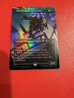 Michelangelo, Improviser (Borderless) Teenage Mutant Ninja Turtles Foil - Image 1