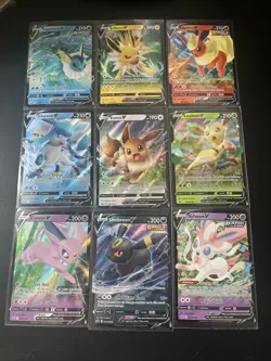 Eevee Evolutions V Promo Complete SWSH 9 Card Set Eeveelutions Pokemon TCG NM - Image 3