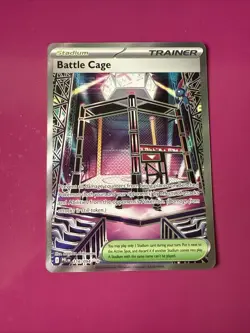 Battle Cage 116/094 Full Art NM/M Phantasmal Flames Pokemon Card - Image 1