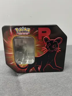 Empty Pokemon Team Rocket Tin Persain - Image 1