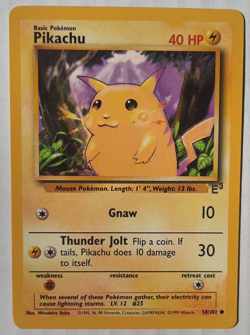1999 Pokemon Unlimited Pikachu E3 Stamped Yellow Cheeks #58 NM - Image 1
