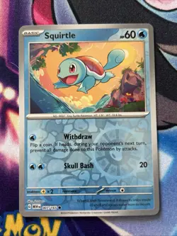 Charmander Squirtle Bulbasaur Pikachu Reverse Holo Kanto Starter Pokemon TCG 151 - Image 2
