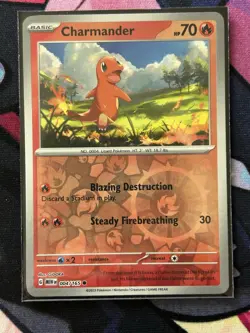 Charmander Squirtle Bulbasaur Pikachu Reverse Holo Kanto Starter Pokemon TCG 151 - Image 4