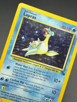 Lapras 10/62 Fossil Holo Vintage Pokemon TCG - Image 3