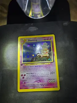 2000 Pokemon Neo Genesis Slowking #14 Holo Swirl - Image 2