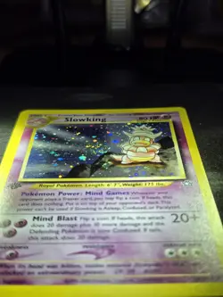 2000 Pokemon Neo Genesis Slowking #14 Holo Swirl - Image 3