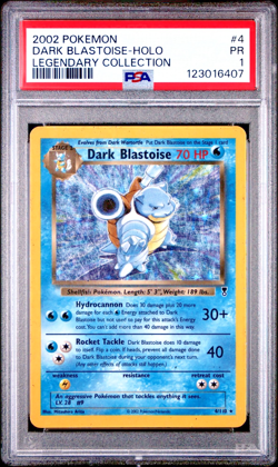 PSA 1 PR 2002 Pokemon Legendary Collection Dark Blastoise 4/110 Holo Foil WOTC - Image 1
