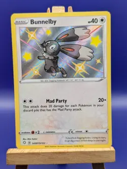 Pokemon TCG Bunnelby Shining Fates Secret Vault Holo Card SV097/SV122 Near Mint - Image 2