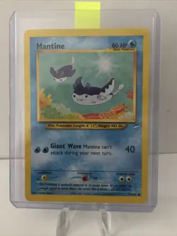 Pokemon Mantine 74/105 Neo Destiny Non Holo Rare NM Card Vintage 2002 WOTC - Image 1