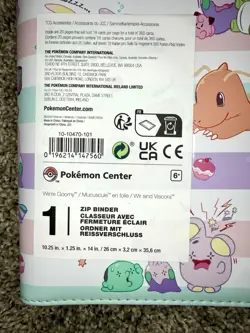 We're Goomy Zip Binder Sealed New Pokemon Center Exclusive 9 Pocket 360 Cards - Image 4