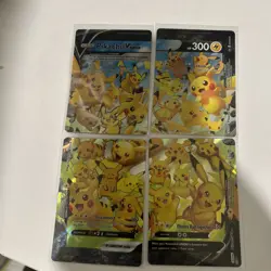 Pikachu V-Union [Set of 4] SWSH: Sword & Shield Promo Cards Holo NM - Image 1