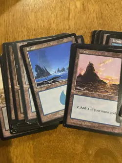 150 MtG Old Border Basic Land Cards Lot - 30 of each Magic Premodern EDH Cube - Image 3